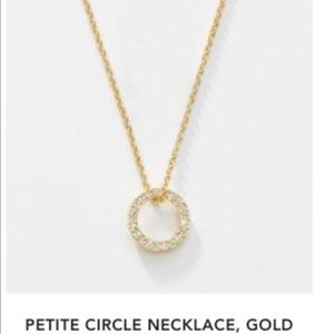 Petite circle necklace